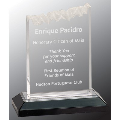 5" x 6" Silver Frosted Impress Acrylic Award