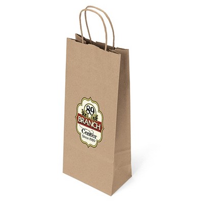 Eco Vino - Kraft-Brown Shopper - ColorVista (5 1/2" x 3 1/2" x 13")