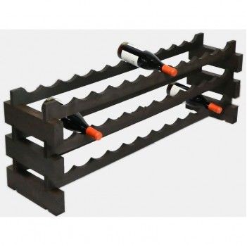 Modularack® Stained Brown 36 Bottle Large Wine Rack