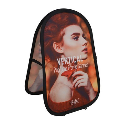 1.97' x 2.95' H Vertical Pop Out A-Frame Banner