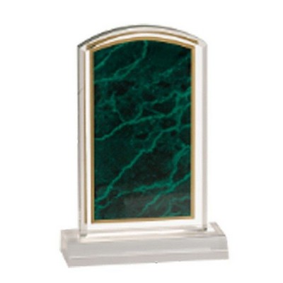 4" x 6" Green Marbleized Acrylic Award