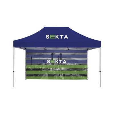 15' w x 10' h Tent Rear Wall Only - 2 side imprint