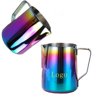 Professional 304 Stainless Steel Milk Frothing Pitcher with Measurements