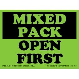 Mixed Pack Open First Matte Paper Labels - 3" x 4"
