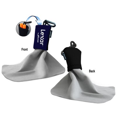 Spudz Plus 6"x6" Micro-Fiber Cleaning Cloth & Accessory Pouch For Accessories