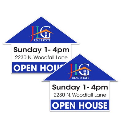 Corrugated Sign-Custom Shape - Two-Sided. Full Color