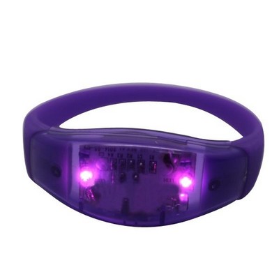 Sound activated silicone bracelet
