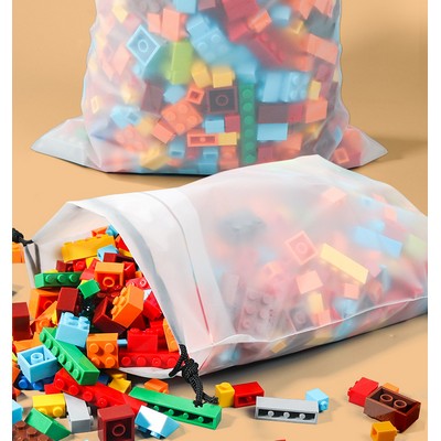 9.9 x 13.8" Double Drawstring Pouch Waterproof Candy Jewelry Party Wedding Favor Present Bag