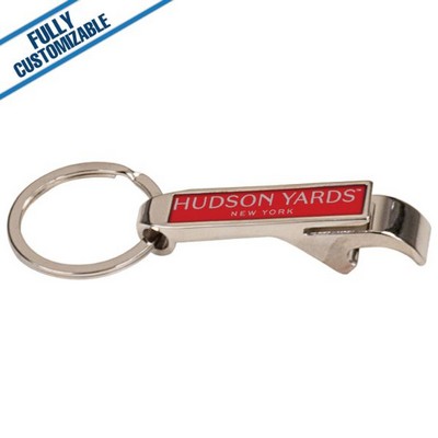Red Bottle Opener Keychain (2.5")