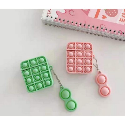 Push Pop It Fidget Bubble Toy/3D Soft Silicone AirPod Case