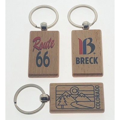 Rectangle Economy Wood Key Tag
