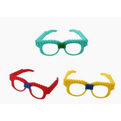 DIY Brick Eyeglasses Building Block Toy