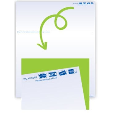 Blue Medical Laser Billing Statement Forms (MC/VISA/DISC)