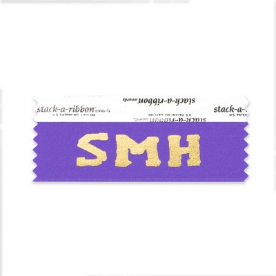 Smh Stk-A-Rbn Violet Ribbon Gold Imprint