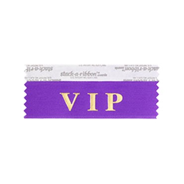 Vip Stk A Rbn Violet Ribbon Gold Imprint