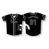 Solid Color Baseball Jersey w/Single Striped Sleeves