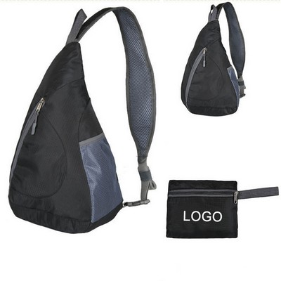 Outdoor foldable chest bag