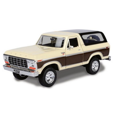 8.25" 1978 Cream Beige Ford Bronco Ranger XLT w/ Spare Tire Model