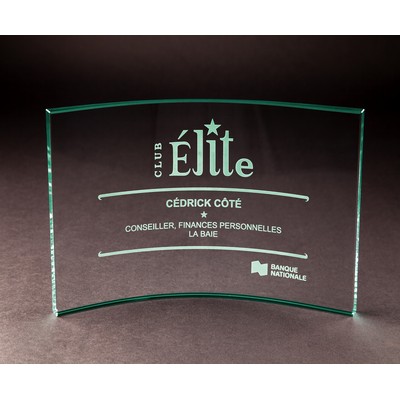 Jade Glass Crescent (6 x 8")