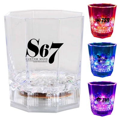 6 oz. Rocks Glass w/ Flashing LED Lights