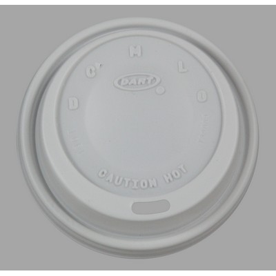 10oz White Traveler Styrofoam Lid