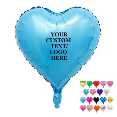 18" Heart Helium Saver Xtralife Foil Balloon