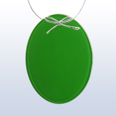Green Color Oval Ornament