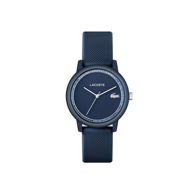 Lacoste™ L.12.12 Ladies Navy Blue Aluminum Watch w/Silicone Strap