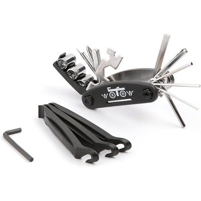 Bike Repair Tool Kit, 16" 1 Bicycle Multitool with Bike Tire Levers Hex Spoke Wrench, Multi Funct