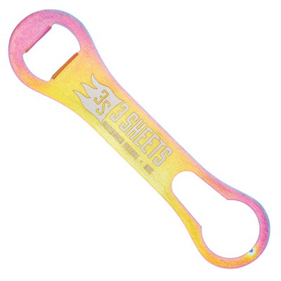 Titanium Dog Bone Bottle Opener w/Pour Spout Remover