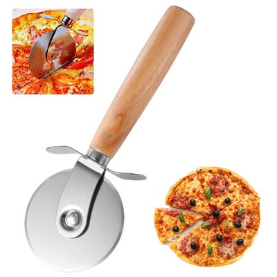 Ergonomic Non Slip Handle Stainless Steel Pizza Cutter