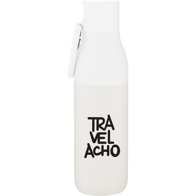 25 oz Larq Flip Top Water Bottle (Granite White)