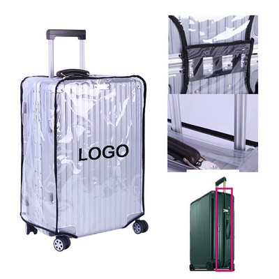 PVC Clear Luggage Protector Cover with Zipper Closure
