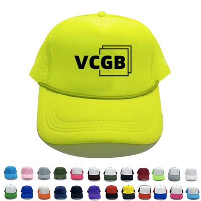 Two Tone 5 Panels Foam Rope Convoy Trucker Cap