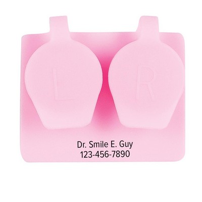 Pink Smooth Well Contact Lens Cases
