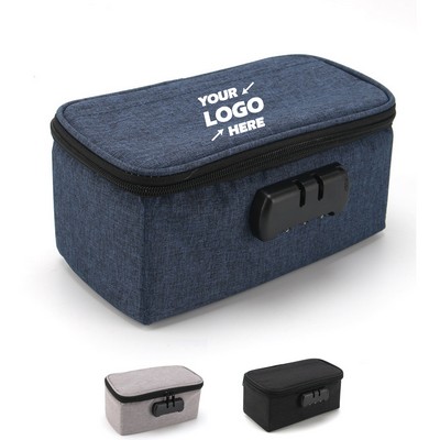 Heathered Stash Bag With Lock