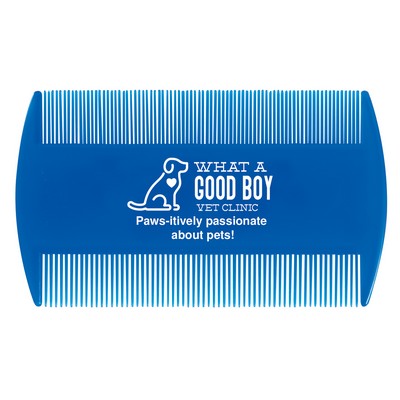 Blue Flea Comb (3" x 2.063")