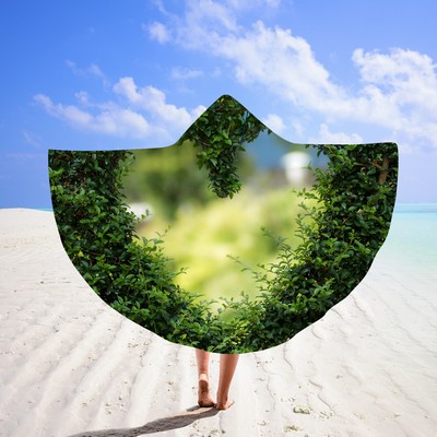 59 x 51" Custom Beach Poncho Towel Swimming Towel#7