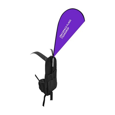 Backpack Flags - Teardrop, Double Sided (19.41" x 38.32")