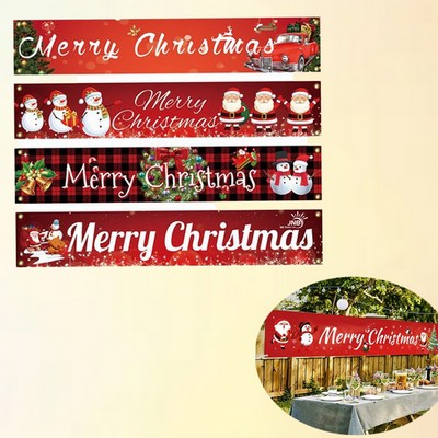 Christmas Cartoon Decorating Banner