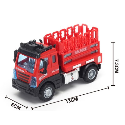 1:64 Pull Back Lifting Fire Truck