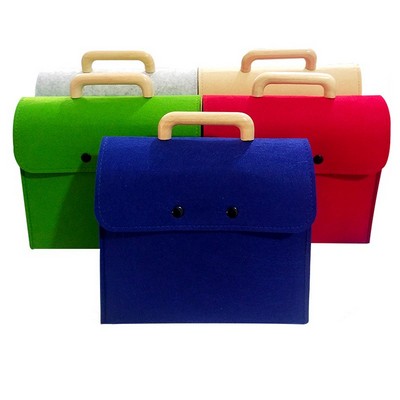 Felt Document Bag with Handle