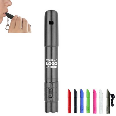 Wild Camping Whistle Lanyard With LED Light Pen