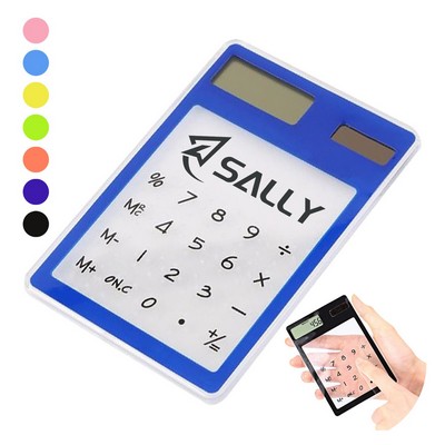 Touch Transparent Solar Calculator