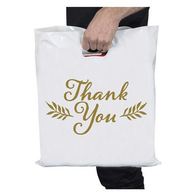 17.7"x21.7" 2.4mil Merchandise Bag W/ Die Cut Handle for Boutique Bag Shopping Clothes Packaging Bag