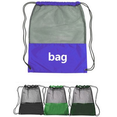 Mesh Polyester Drawstring Bag