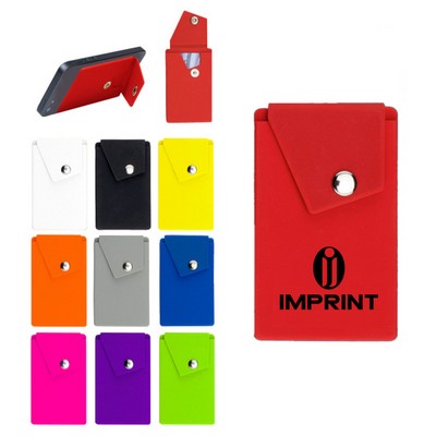 Phone Wallet Stand With Button