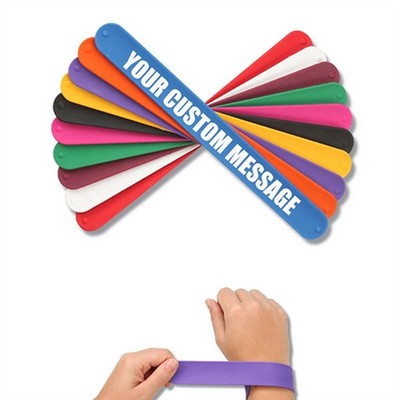 Round Edge Silicone Slap Bracelet