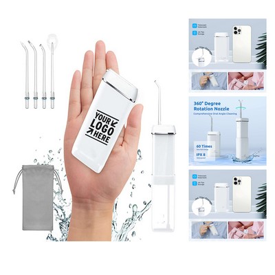 Water Flosser Mini Cordless Portable Oral Irrigator Water Teeth Cleaner Pick