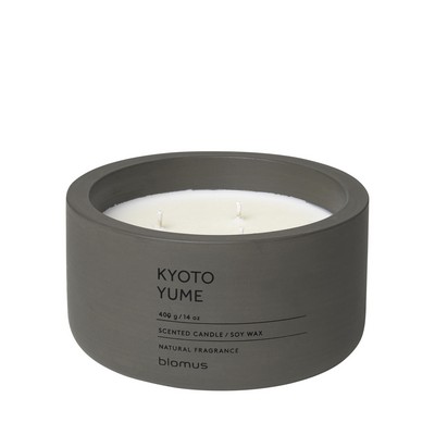Blomus Fragra Scented Candle In Concrete Container - 3 Wick